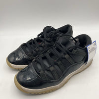 Size 2Y: Nike Air Jordan Black/White Lace-Up Sneakers