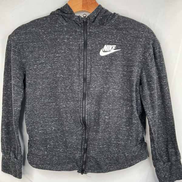 Size 10: Nike Grey Speck Zip-Up Hoodie