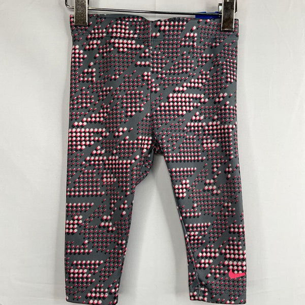 Size 12m: Nike Grey/Pink/White/Dots Dri-Fit Leggings