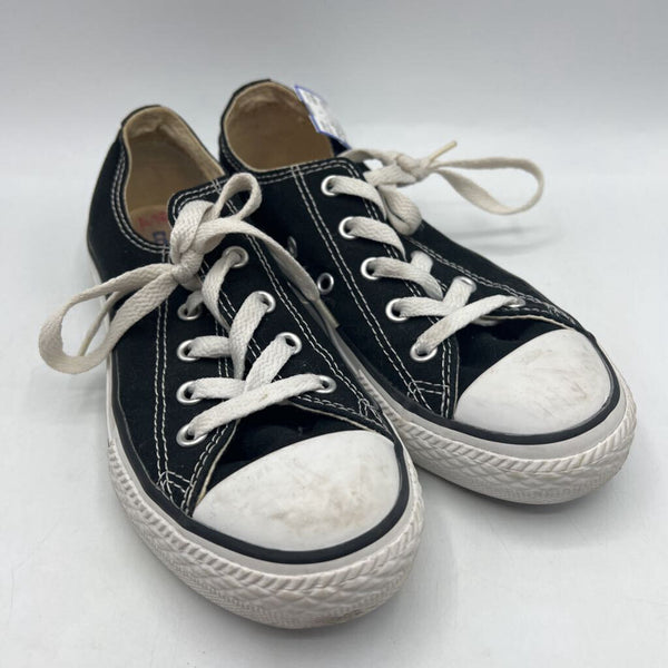 Size 2Y: Converse Black/White Lace-Up Sneakers