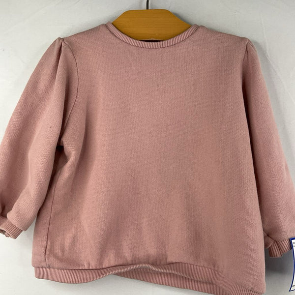 Size 9-12m: Zara Pink Sweatshirt