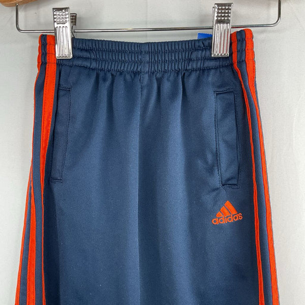 Size 3: Adidas Navy/Orange Side Stripe Track Pants