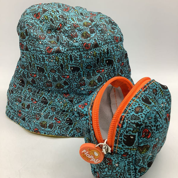 Floppy Tops Blue/Colorful Woodland Trip Packable Sun Hat