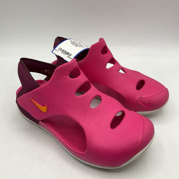 Size 13: Nike Pink/Purple Velcro Strap Water Sandals