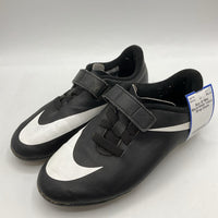 Size 12: Nike Black/White Velcro Strap Cleats