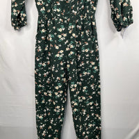Size 8: Old Navy/Green Colorful Flowers Jump Suit
