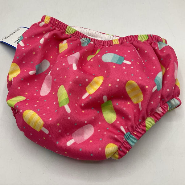 Size 18m: iPLay Pink/Colorful Popsicles Swim Diaper