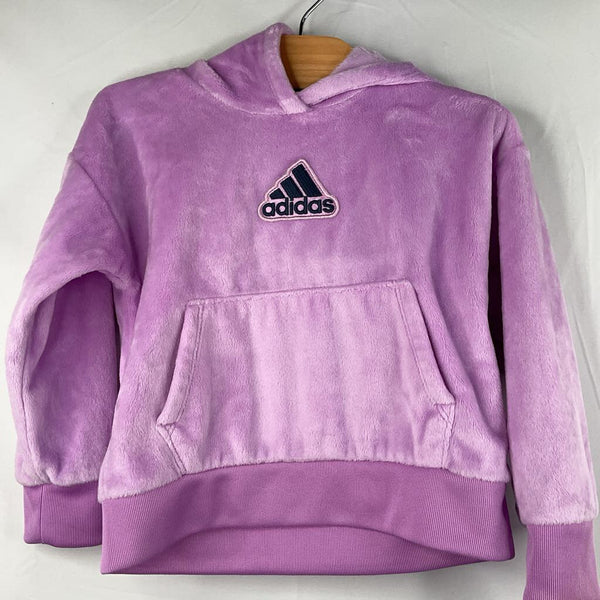 Size 2: Adidas Purple Fuzzy Pullover Hoodie