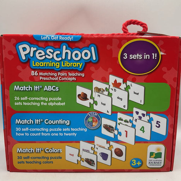 Let's Get Ready! Preschool Learning Library 3 Sets in 1