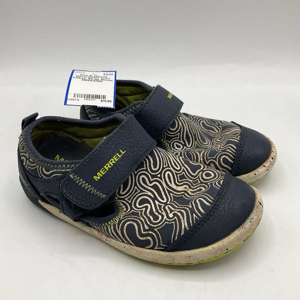 Size 9: Merrell Navy/White Print Velcro Strap Shoes REDUCED