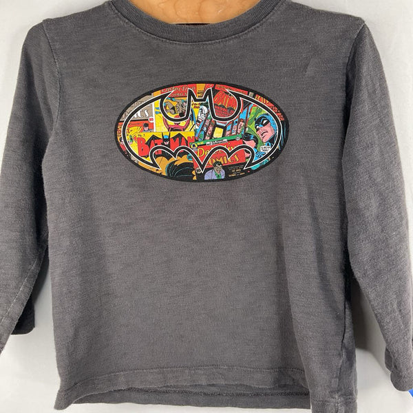 Size 3: Gap Grey/Colorful Batman Long Sleeve Shirt w/ Cape