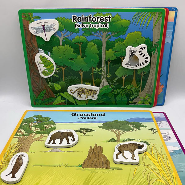 Excellerations Animals in Their Habitats 6 Magnet Boards AS IS (retails $60)
