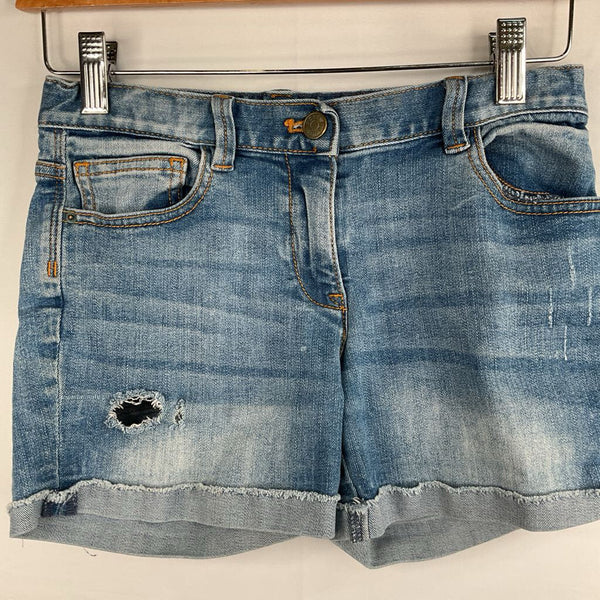 Size 10: Crewcuts Blue Denim Cropped Shorts