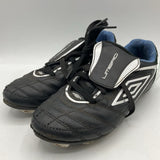 Size 2Y: Umbro Black/White Lace-Up Cleats
