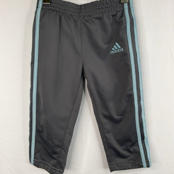 Size12m: Adidas Grey/Blue Side Stripe Track Pants