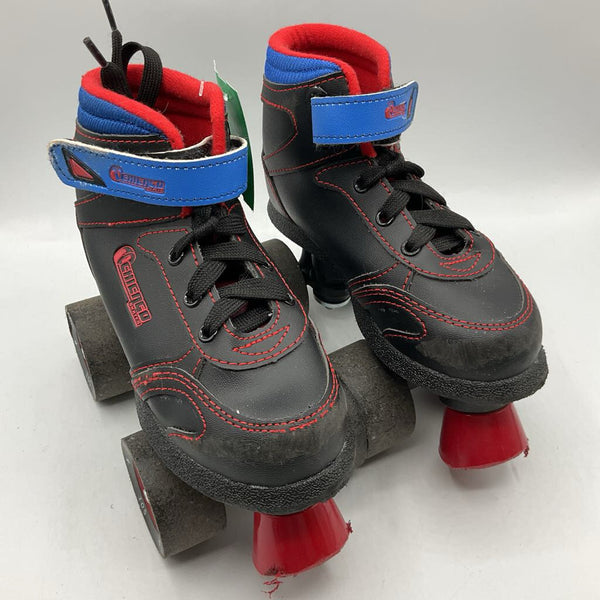 Size 12: Chicago Skates Red/Black/Blue Roller Skates