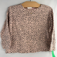 Size 18-24m:Zara Pink/Black Spots Long Sleeve Shirt