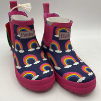 Size 10: Hatley Navy/Pink/Rainbows Rain Boot NEW w/ Tags