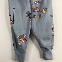 Size 0-3m (50): Hanna Andersson Blue/Colorful Alice in Wonderland Print Organic Cotton 1pc Zip-Up PJs