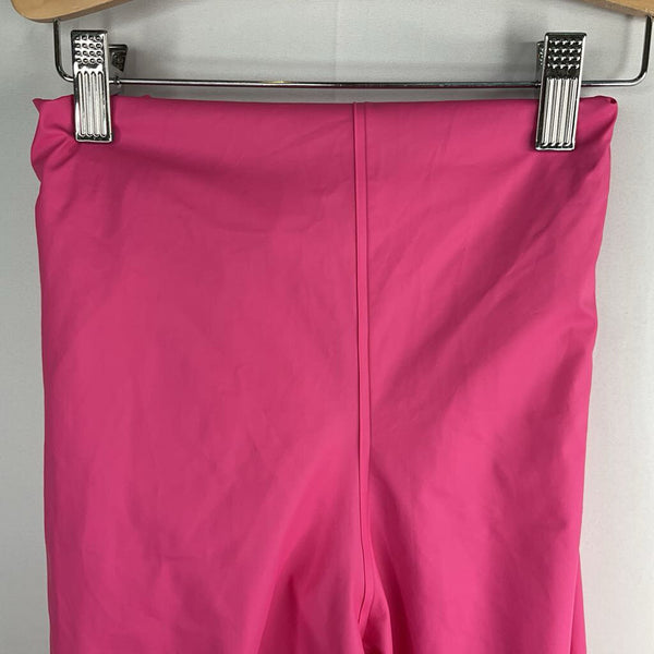 Size 3: Rainshoes Pink/Navy Trim Rain Bib