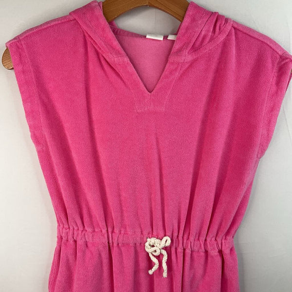 Size 8: Gap Pink Hooded Terrycloth Sleeveless Dress