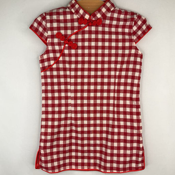 Size 3: Yitang Red/White Gingham Dress