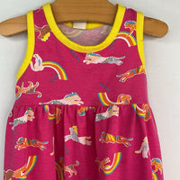 Size 9m: Tucker + Tate Pink/Rainbow Lightning Cats Tank Dress