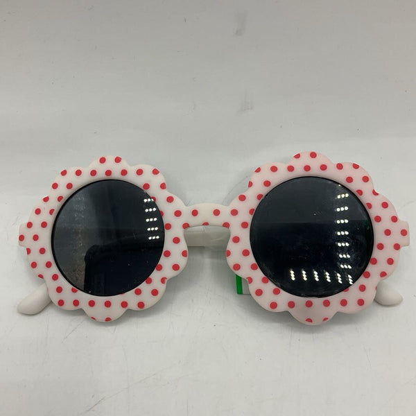 Mudpie White/Pink Dots Sunglasses
