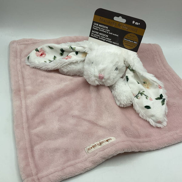 Pink/White Fleece Bunny Blanket NEW