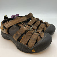 Size 11: Keen Brown Leather Velcro Strap Sandals REDUCED