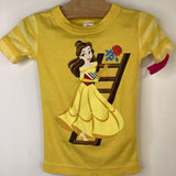 Size 3 (90): Hanna Andersson Disney Yellow Bell Short Sleeve Short 2pc PJS