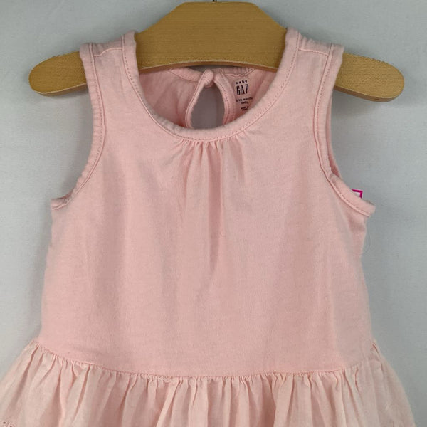 Size 12-18m: Gap Pink Ruffled Skirt Onesie