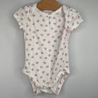 Size 3-6m: Gap White/Pink Flowers/Polka Dots Onesie