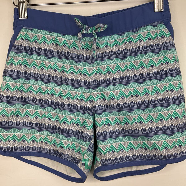 Size 10-12: Columbia Purple/Grey/Blue Print Drawstring Shorts