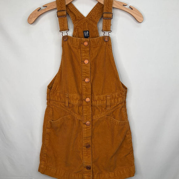 Size 8: Gap Yellow Corduroy Overall Dress