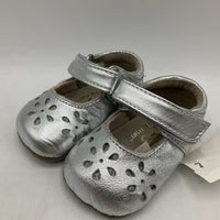 Size Sm (0-6m): See Kai Run Ginger II/SILVER Baby Mary Jane Shoes NEW