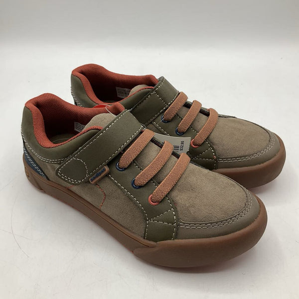 Size 12-12.5: Pediped Dani/EARTH BROWN Velcro Vegan Shoes NEW