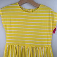 Size 10: Primary Yellow/White Striped Dress