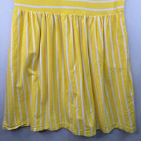 Size 10: Primary Yellow/White Striped Dress