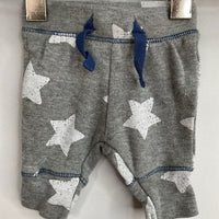 Size Preemie: Cat & Jack Grey/White Stars Cozy Pants