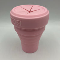 ABC Pink Collapsible Silicone Snack Cup