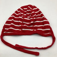 Size XS: Hanna Andersson Red/White Striped Baby Hat