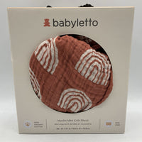 Baby Letto Terracotta Rainbow Muslin Crib Sheet