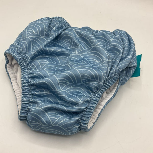 Size 6-12m: Green Sprouts Two Tone Blue Print Swim DIaper