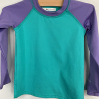 Size 2: Columbia Blue/Purple Omnishade Long Sleeve Shirt