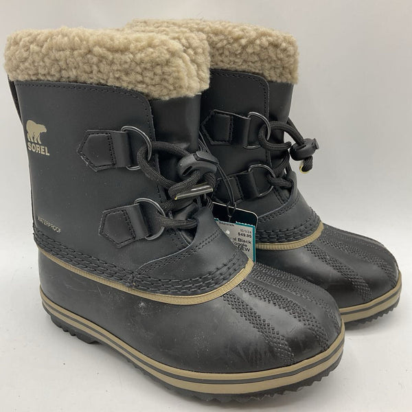 Size 12: Sorel Black Insulated Toggle Snow Boots NEW w/Tags