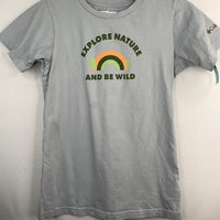 Size 10-12: Columbia Light Blue "Explore Nature And Be Wild" T-Shirt