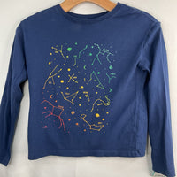 Size 8 (130): Hanna Anderson Dark Blue Constellations Long Sleeve T-Shirt