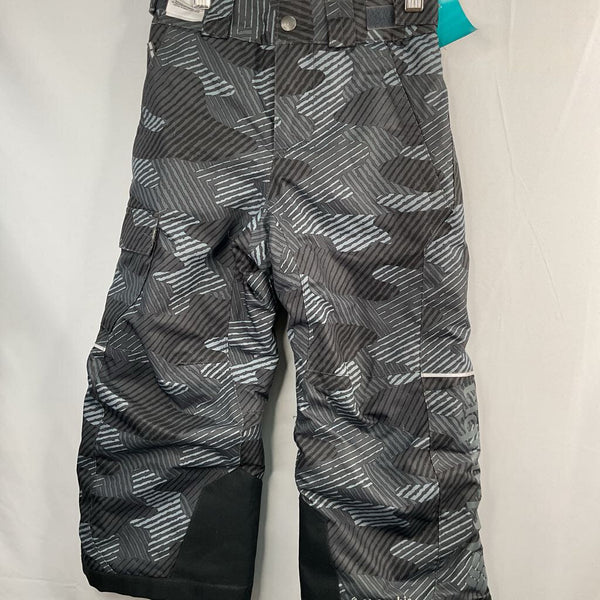 Size 4-5: Columbia Black/Grey Print Snow Pants