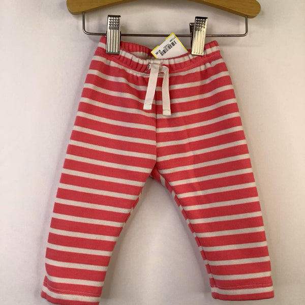 Size 0-3m: Gap Pink & White Striped Sweatpants